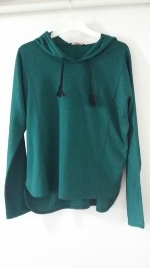 Yeşil tozlu sweatshirt 