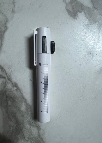 Gri Mini Cetveli ve İşaretleyici Kalem mühendis kalemi - Görsel 2