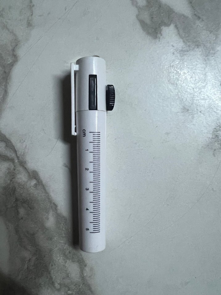 Gri Mini Cetveli ve İşaretleyici Kalem mühendis kalemi - Görsel 3