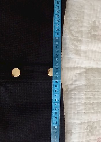 xxl Beden Düğmeli Siyah Mini Etek