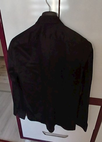 Düğmeli Siyah Erkek Gömlek - Görsel 4