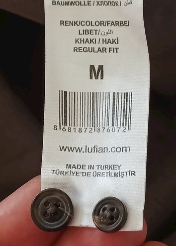 Düğmeli gri Uzun Kollu Erkek Gömlek - Görsel 5