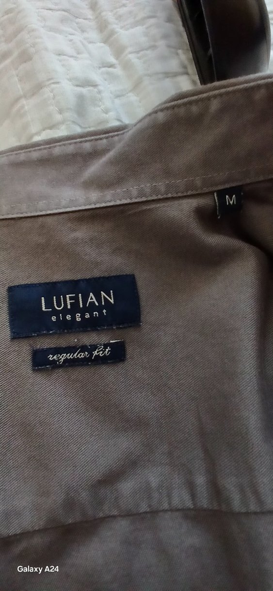 Düğmeli gri Uzun Kollu Erkek Gömlek - Görsel 4