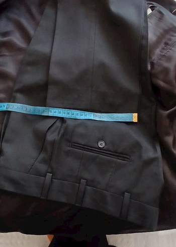 Düğmeli Siyah Erkek Takım Elbise - Görsel 9