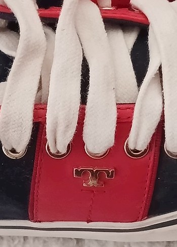 tori burch Kırmızı Bağcıklı Spor Ayakkabı - Görsel 4