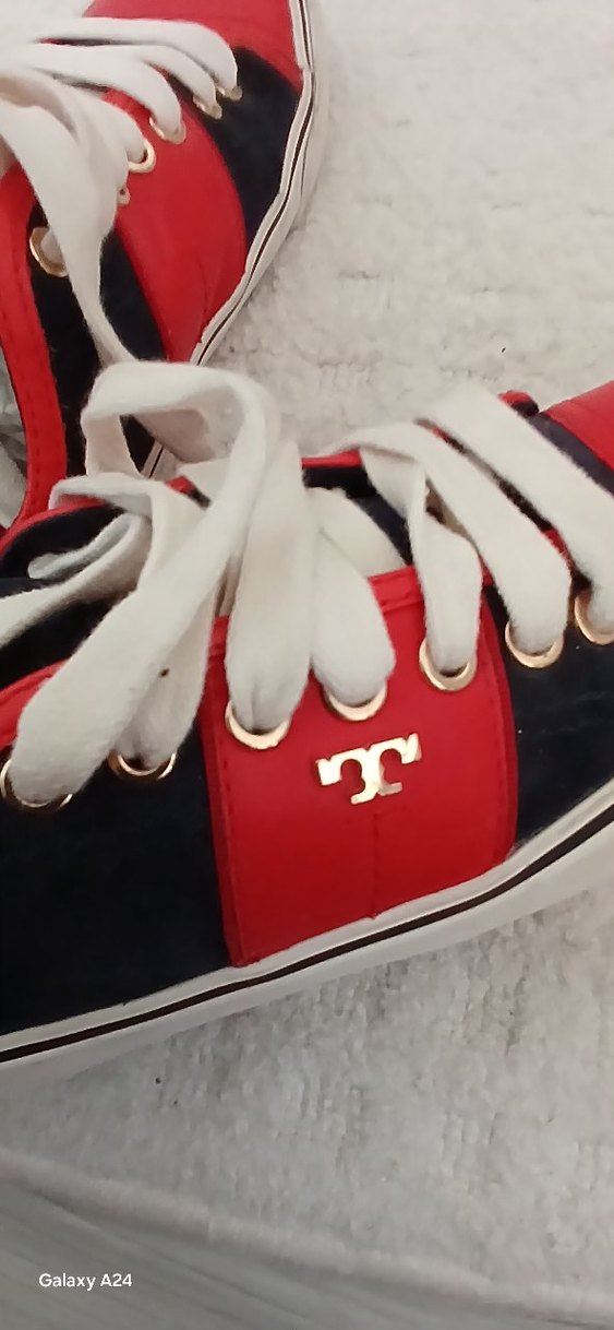 tori burch Kırmızı Bağcıklı Spor Ayakkabı - Görsel 3