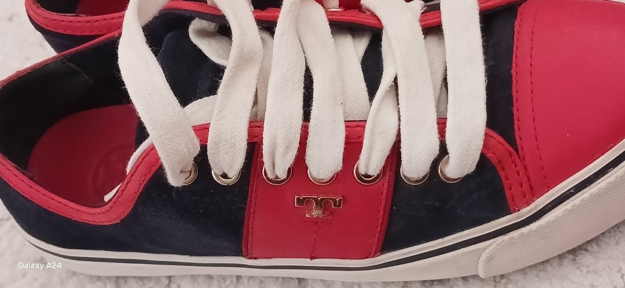 tori burch Kırmızı Bağcıklı Spor Ayakkabı - Görsel 4