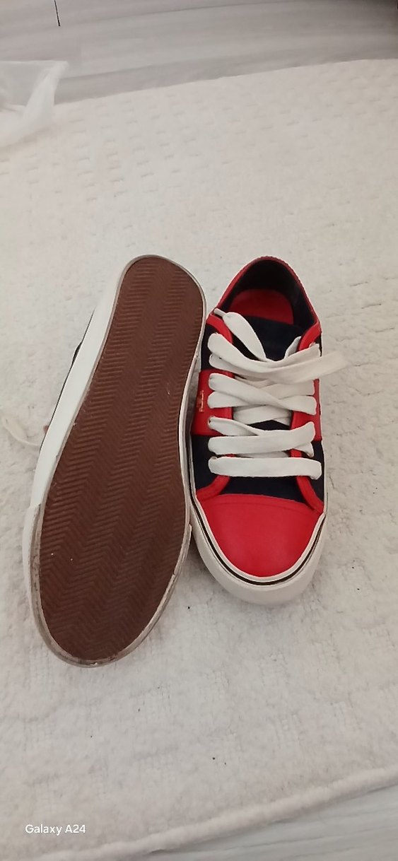 tori burch Kırmızı Bağcıklı Spor Ayakkabı - Görsel 2