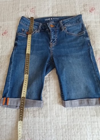 Colin's Kadin Mavi Denim Mini Sort Elastik Bel