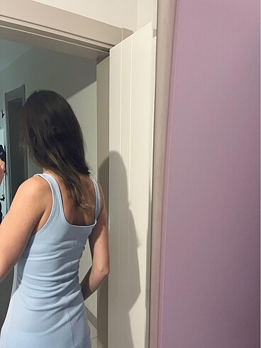 Diğer Bebe mavisi midi elbise