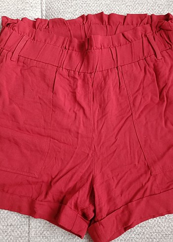 Keten Pilili Hamile Midi Şort