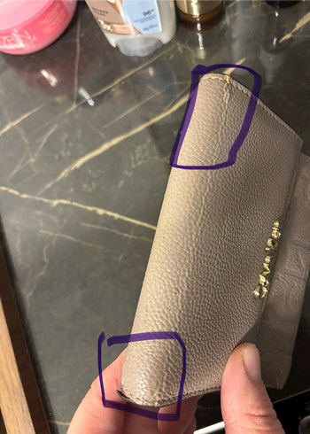 Bej Deri Calvin Klein Kadın Cüzdan - Görsel 7