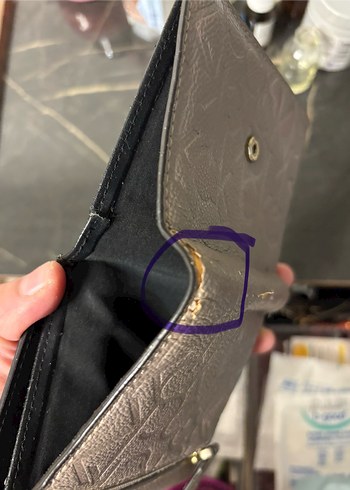 Bej Deri Calvin Klein Kadın Cüzdan - Görsel 5