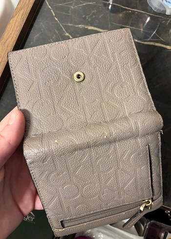 Bej Deri Calvin Klein Kadın Cüzdan - Görsel 3