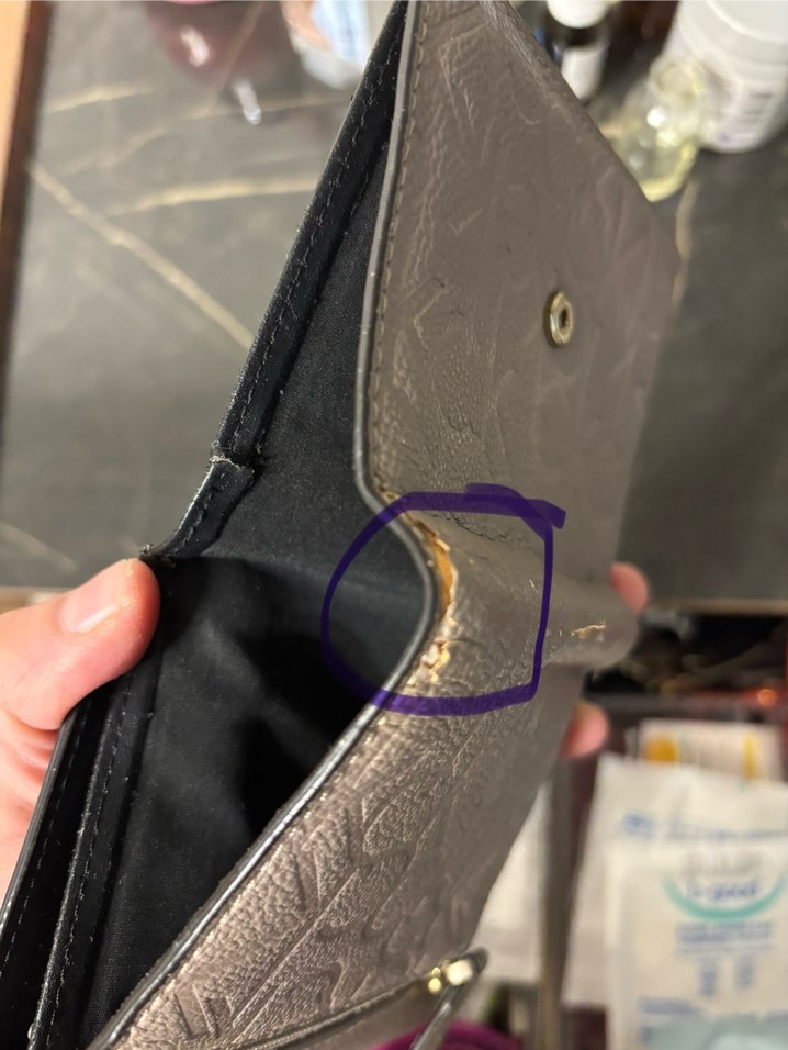 Bej Deri Calvin Klein Kadın Cüzdan - Görsel 5