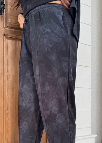 Siyah Batik Desenli Salaş Kadın Eşofman Takımı - Görsel 2