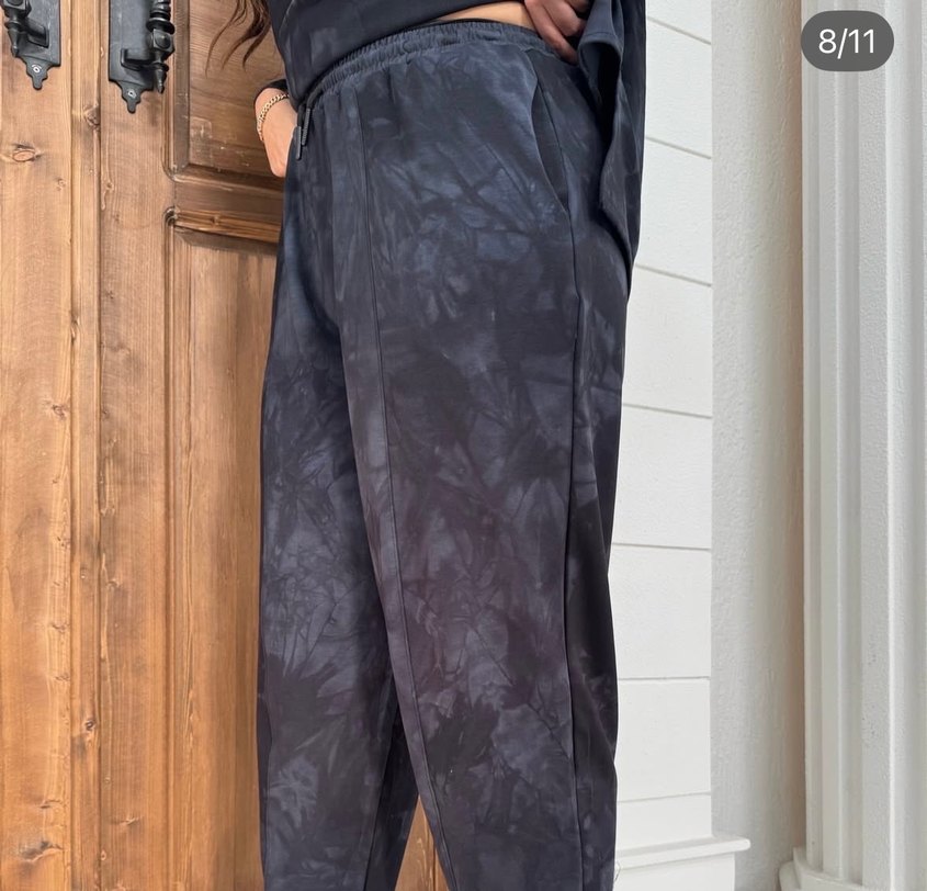 Siyah Batik Desenli Salaş Kadın Eşofman Takımı - Görsel 2