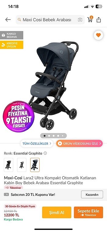 Maxi-Cosi bebek arabası - Görsel 6