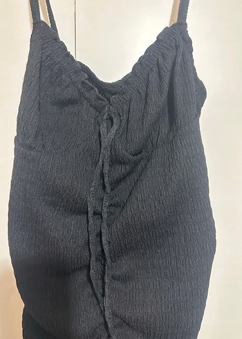 H&M Lastik Detaylı Midi Elbise