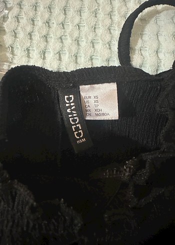 34 Beden siyah Renk H&M Lastik Detaylı Midi Elbise