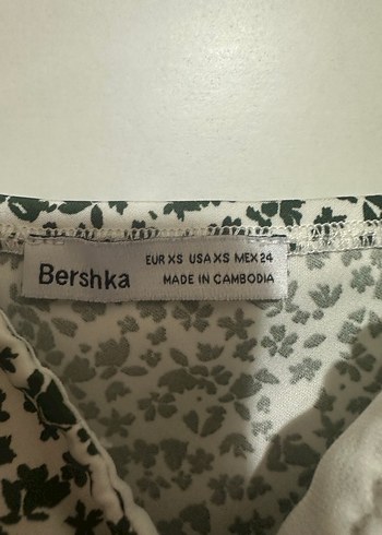 Bershka Bershka Çıtır Desen İp Askılı Saten Elbise