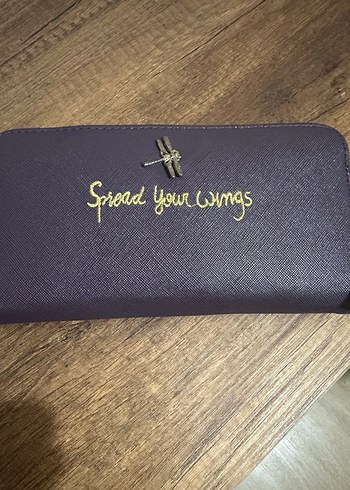  Beden Stradivarius Yusufçuk Detaylı Mor Fermuarlı Cüzdan