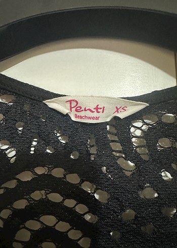 Penti Siyah Fisto Kumaş Plaj Bolero - Görsel 8