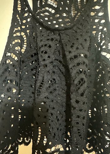 Penti Siyah Fisto Kumaş Plaj Bolero - Görsel 7