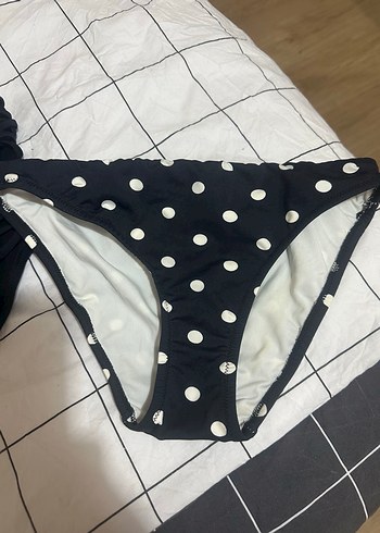 Kadın Puantiyeli ve Düz Renkli Bikini Altları 36 Beden - Görsel 4