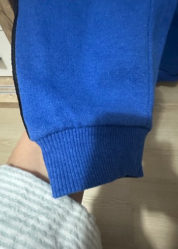 Yanları Siyah Şeritli Mavi Jogger Eşofman Alt - Görsel 6