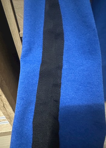 Yanları Siyah Şeritli Mavi Jogger Eşofman Alt - Görsel 4