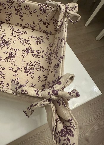 English Home Desenli Kumaş Ekmek Sepeti - Görsel 4