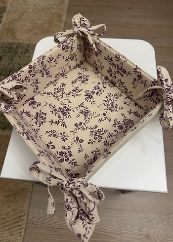 English Home Desenli Kumaş Ekmek Sepeti - Görsel 2