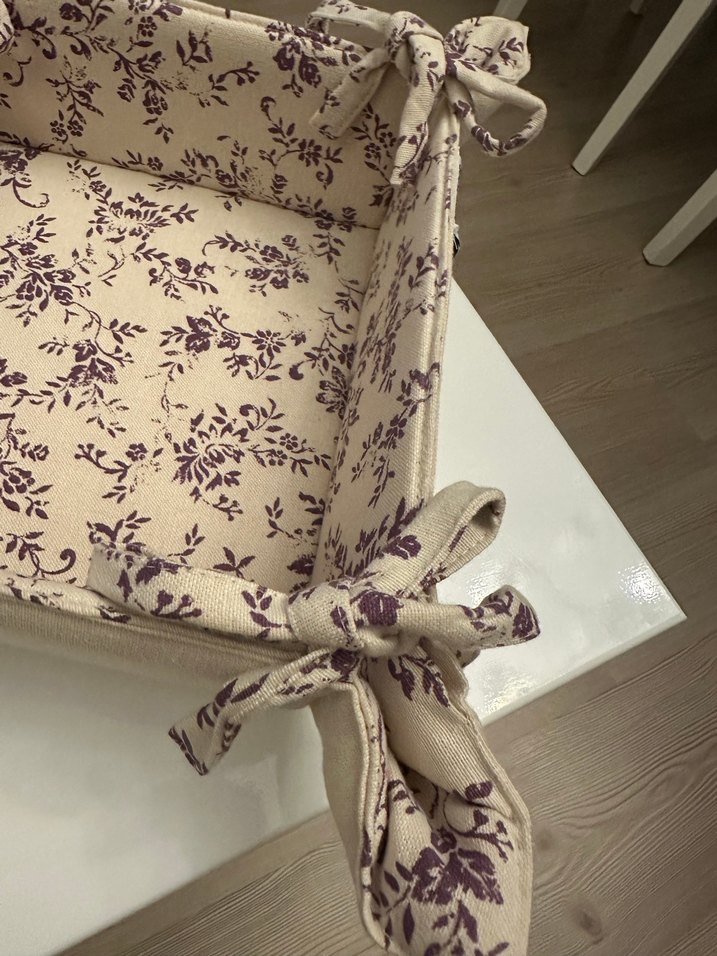 English Home Desenli Kumaş Ekmek Sepeti - Görsel 4