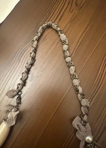 Bohem Tarz Kemik Görünümlü Boncuklu Kolye - Görsel 7