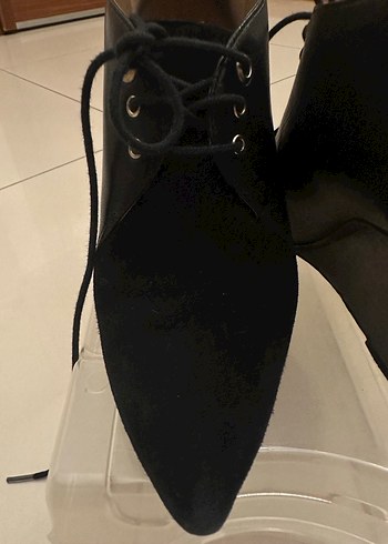 Nine West Deri Süet Bağcıklı Bot - Görsel 7