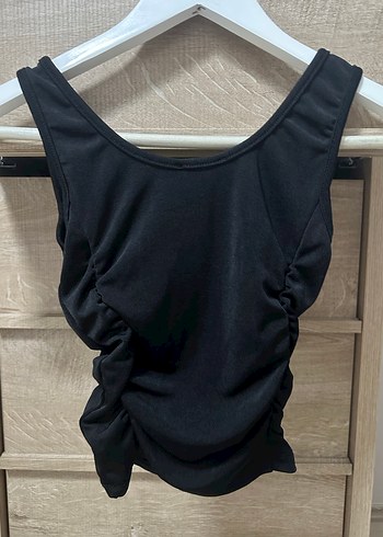 Kalın Askılı Drapeli Bluz/Atlet - Görsel 3