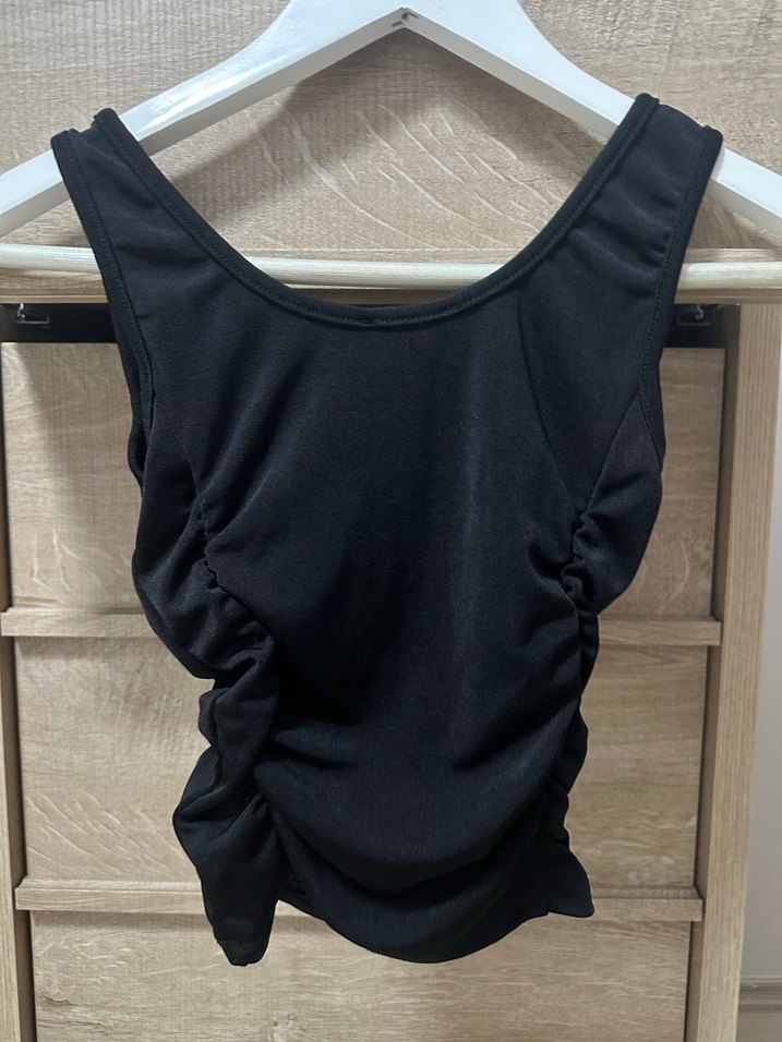 Kalın Askılı Drapeli Bluz/Atlet - Görsel 3