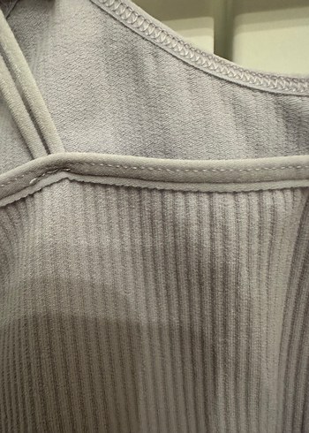 Lila Rengi İnce Askılı Fitilli Bluz - Görsel 8