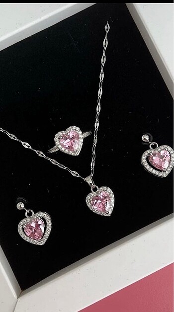 Sakura Çiçeği Çelik Takı Set
