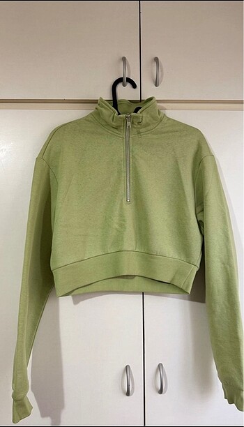 Mavi Jeans Fermuar Detaylı Crop Sweatshirt