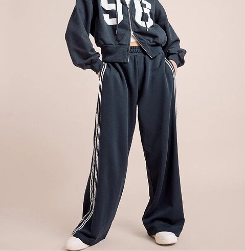 l Beden wide leg pantolon eşofman