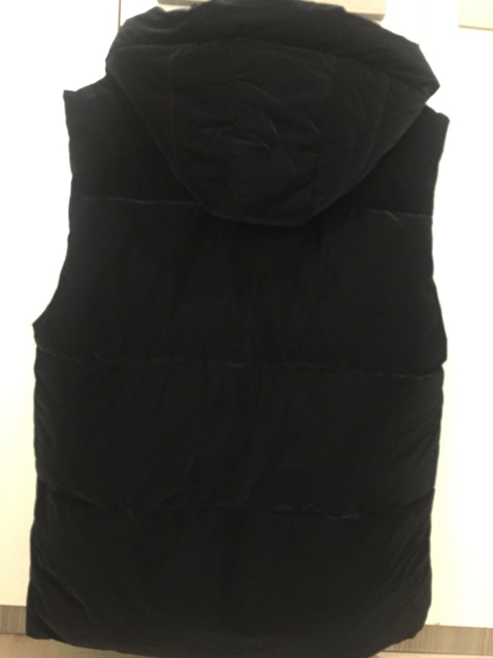 Kadın Siyah Kapüşonlu Şişme Yelek - Görsel 3