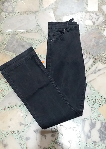Siyah Regular Fit Kadın Denim Pantolon