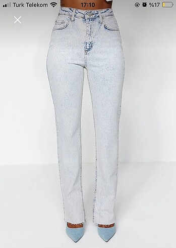 xs Beden Yuksek bel flare jean