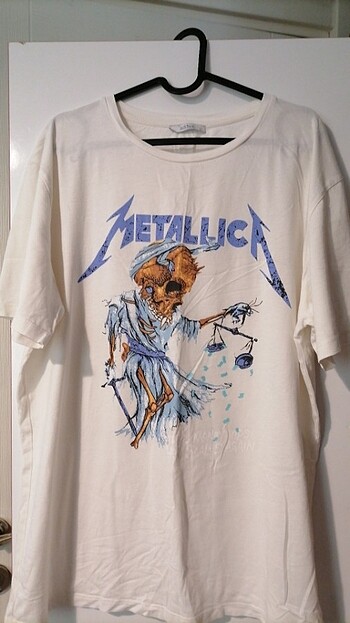 Metallica Baskılı Oversize Tisort