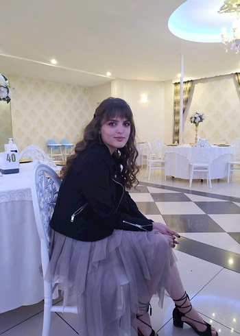 Zara Bej Drapeli Uzun Kadın Etek