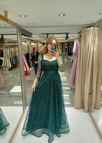 Kadın Uzun Dantel Abiye Elbise