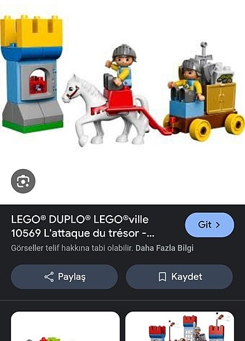 Beden Renk lego duplo şato, orjinal eski seri