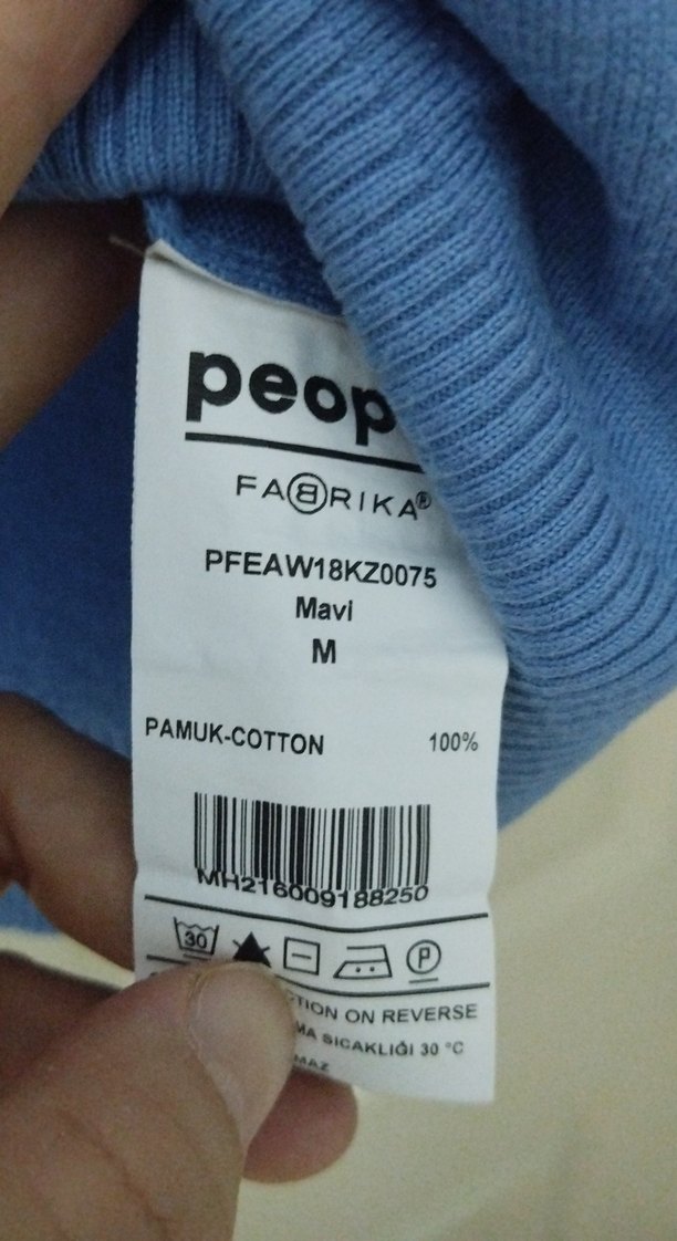 Mavi V-Yaka Erkek Triko, Rahat Kesim - Görsel 4